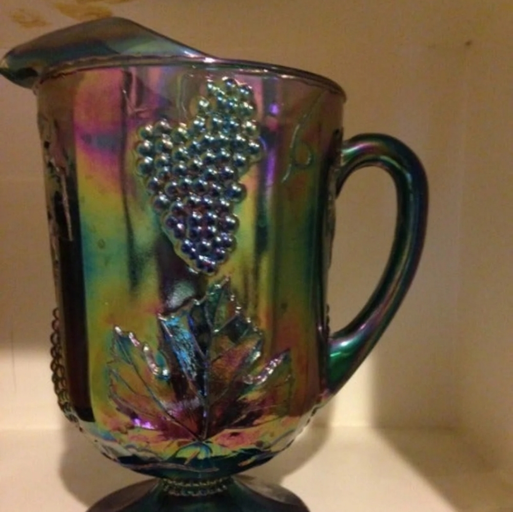 Carnival Glass Pitcher
